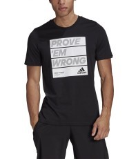 Мужская футболка Adidas M 3S FL TC PT, черная
