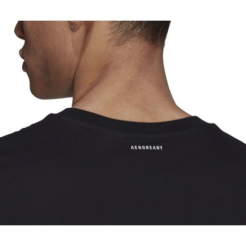 Мужская футболка Adidas M 3S FL TC PT, черная