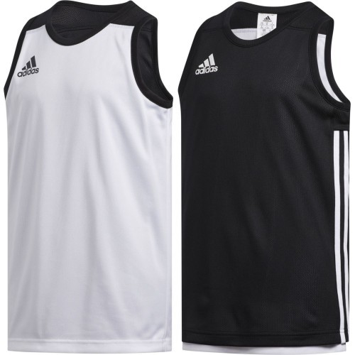 Баскетбольная майка для подростков Adidas 3G Spee Rev Jrs Black White DX6387
