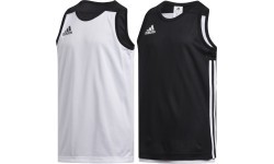 Adidas Krepšinio Marškinėliai Paaugliams 3G Spee Rev Jrs Black White DX6387