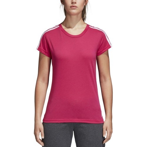Adidas Ess 3S Slim Tee women's top, Real Magenta CZ5781