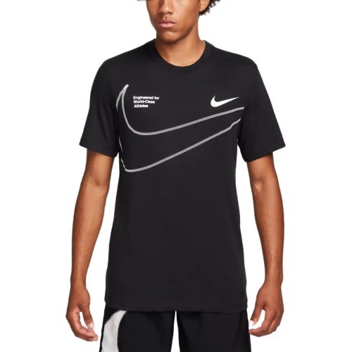 Nike Marškinėliai Vyrams M Nk Df Tee Q5 Black FN0843 010