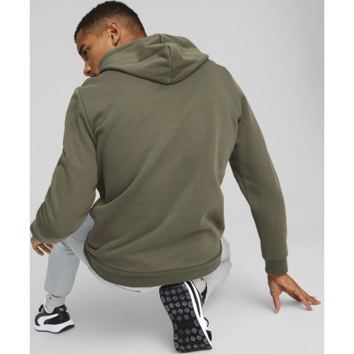 Puma Men's Ess Big Logo Hoodie Khaki 586687 36