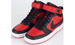 Nike Court Borough Mid 2 подростковая обувь Black Red CD7782 602