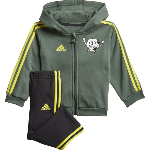 Adidas Sportinis Kostiumas Vaikams I Lil 3s Jog Fl Black Green GN7258