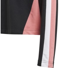 Спортивный костюм для девочек Adidas G Hooded Crop Ts чёрный GM8932