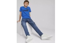 Puma Marškinėliai Paaugliams Ess Logo Tee Blue 586960 47