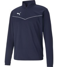 Puma TeamRise 1/4 Zip Top Men's Sweatshirt Peacoat Blue 657394 06