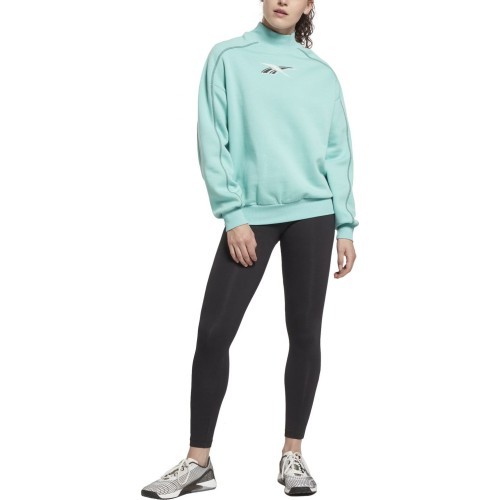 Женский спортивный костюм Reebok Te MYT чёрный зелёный HH7711