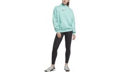 Женский спортивный костюм Reebok Te MYT чёрный зелёный HH7711