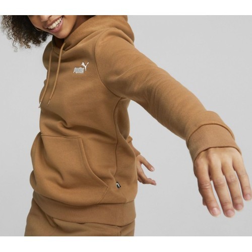 Puma Ess+ Embroidery Women's Hoodie, Brown 670004 74