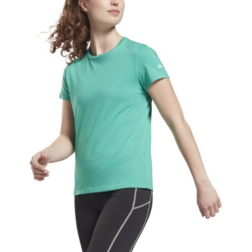 Reebok Wor Comm Cotton Tee Women's Blouse Green GR9474