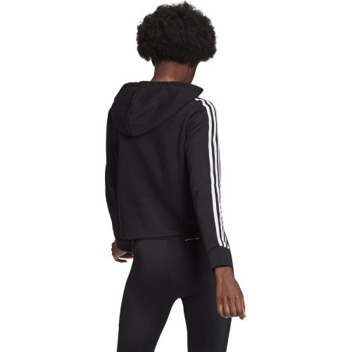 Женская толстовка Adidas W 3S FT Crop Hoodie Black GM5582