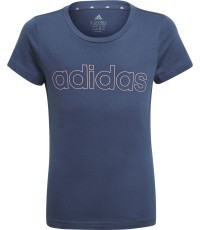 Футболка для девочек Adidas G Lin T Blue GN4051