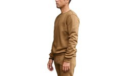 J.Style Men's Fleece Sweatshirt Brown 68B2001-158