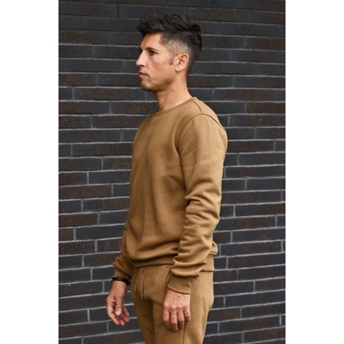 J.Style Men's Fleece Sweatshirt Brown 68B2001-158