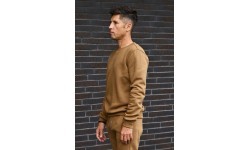 Мужская флисовая толстовка J.Style, коричневая 68B2001-158