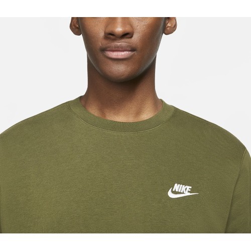 Nike мужской свитшот M NSW Club Crew FT Green BV2666 326