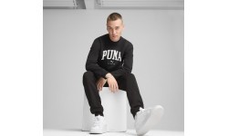 Мужская толстовка Puma Squad Crew FL чёрная 681794 01