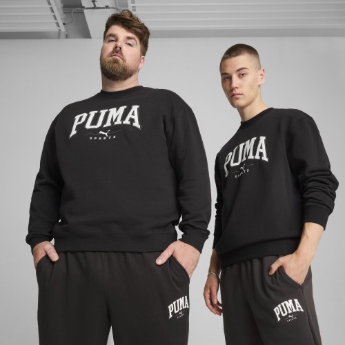 Мужская толстовка Puma Squad Crew FL чёрная 681794 01