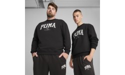 Мужская толстовка Puma Squad Crew FL чёрная 681794 01