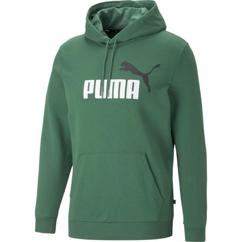 Puma Men's Sweatshirt Ess+ 2 Col Big Logo Green 586765 37