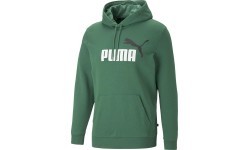 Мужская толстовка Puma Ess+ 2 Col Big Logo Green 586765 37