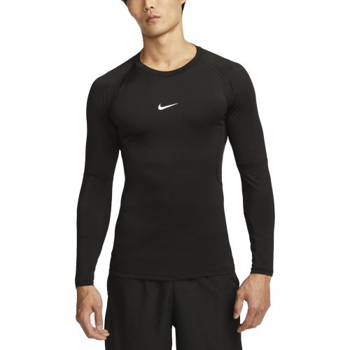 Nike Pro Dri-FIT Tight Top LS men's T-shirt, black FB7919 010