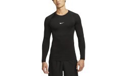 Nike Pro Dri-FIT Tight Top LS men's T-shirt, black FB7919 010