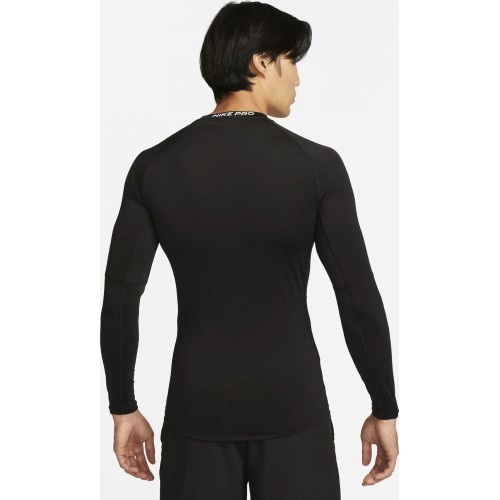 Nike Pro Dri-FIT Tight Top LS men's T-shirt, black FB7919 010