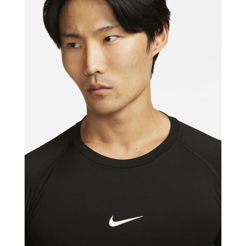 Nike Pro Dri-FIT Tight Top LS men's T-shirt, black FB7919 010