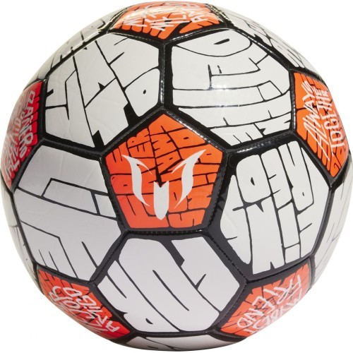 Футбольный мяч Adidas Messi Club, оранжево-белый HE3814