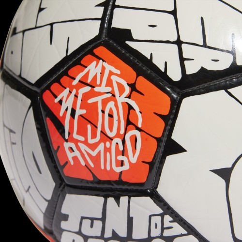 Adidas Futbolo Kamuolys Messi Clb Orange White HE3814