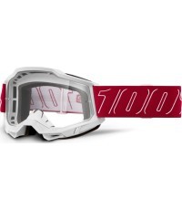 Очки для мотокросса 100% Accuri 2 - Redline красный, прозрачный плексиглас