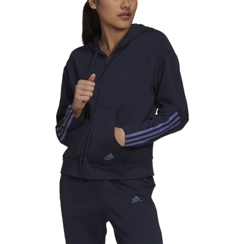 Женская толстовка Adidas W DK FZ Hoodie, синяя H07805
