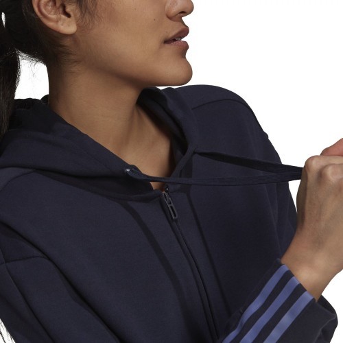 Женская толстовка Adidas W DK FZ Hoodie, синяя H07805