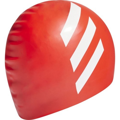 Шапочка для плавания Adidas Sil 3S Cap Y красная HE5081