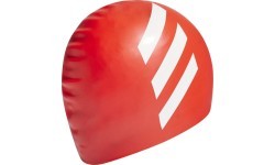 Шапочка для плавания Adidas Sil 3S Cap Y красная HE5081