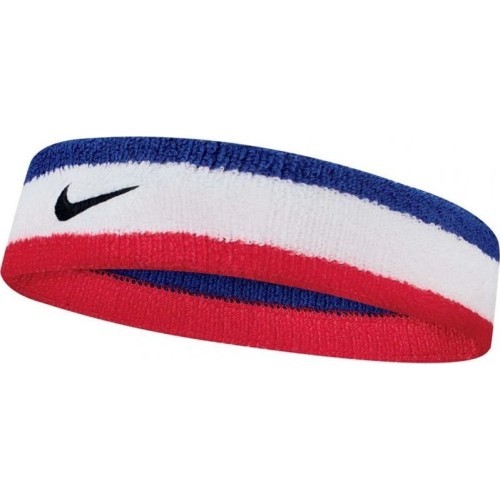 Nike Galvos Juosta Swoosh Headband White Blue Red N0001544 620