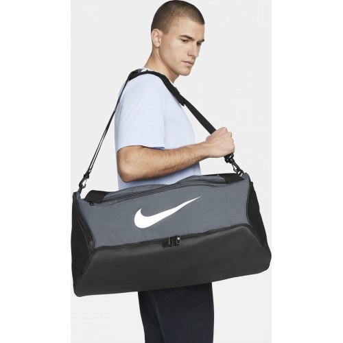 Nike Brasilia M Duff 9.5 Sports Bag - 60 l, Gray DH7710 068