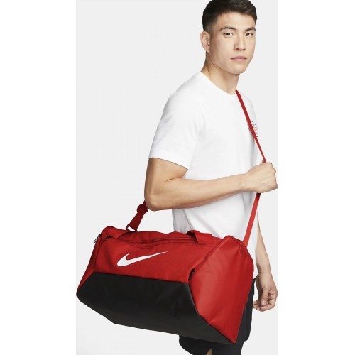 Nike Brasilia S Duff-9.5 Sports Bag Red DM3976 657