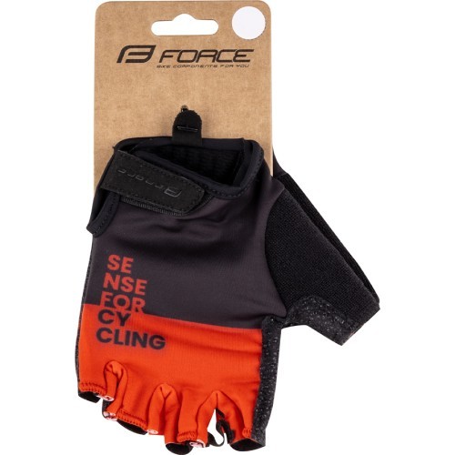 Force FINE gloves, size L (black/red)