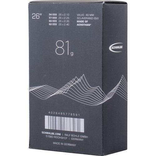 Kamera Schwalbe Aerothan TPU - 26" x 2.10/2.40" (54/62 - 559) // SV13E - SV40mm