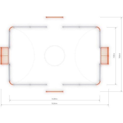 Futbolo vartai Arena Inter-Play 1a (11x7 m)