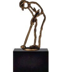 BEL561 Golf Statuette - 14,5cm - Bronza
