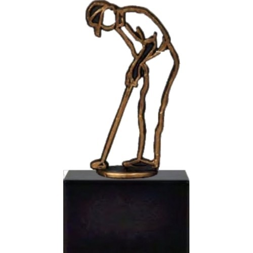 BEL561 Golf Statuette - 16,5cm - Bronza