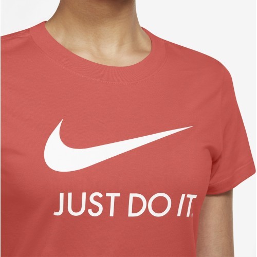Nike NSW Tee JDI Slim women's top, coral CI1383 814