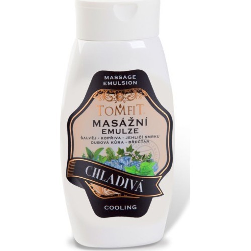 Vėsinamoji masažo emulsija Tomfit 250 ml