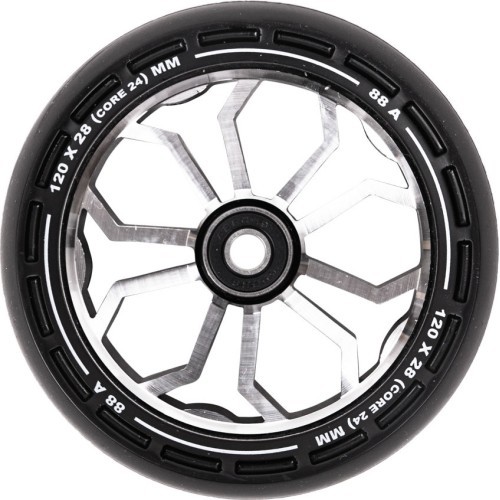 Колесо для скутера LMT XL, 120 мм, с подшипниками ABEC, 9 - Чёрный