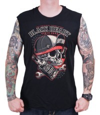 Sleeveless T-Shirt BLACK HEART Commander - Black